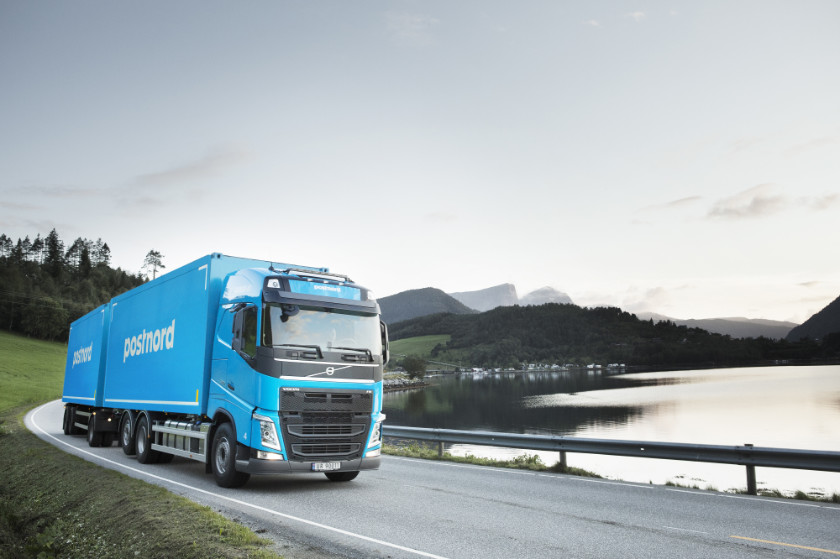 Postnord Volvo lorry